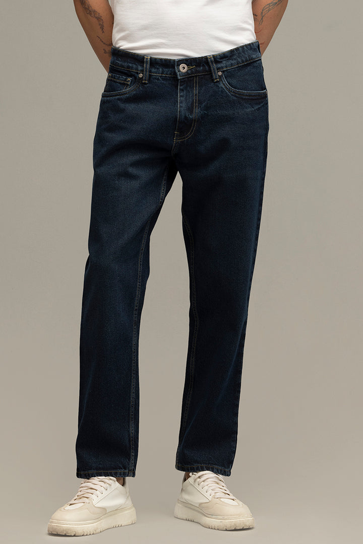 Refined Deep Blue Relaxed Fit Jeans