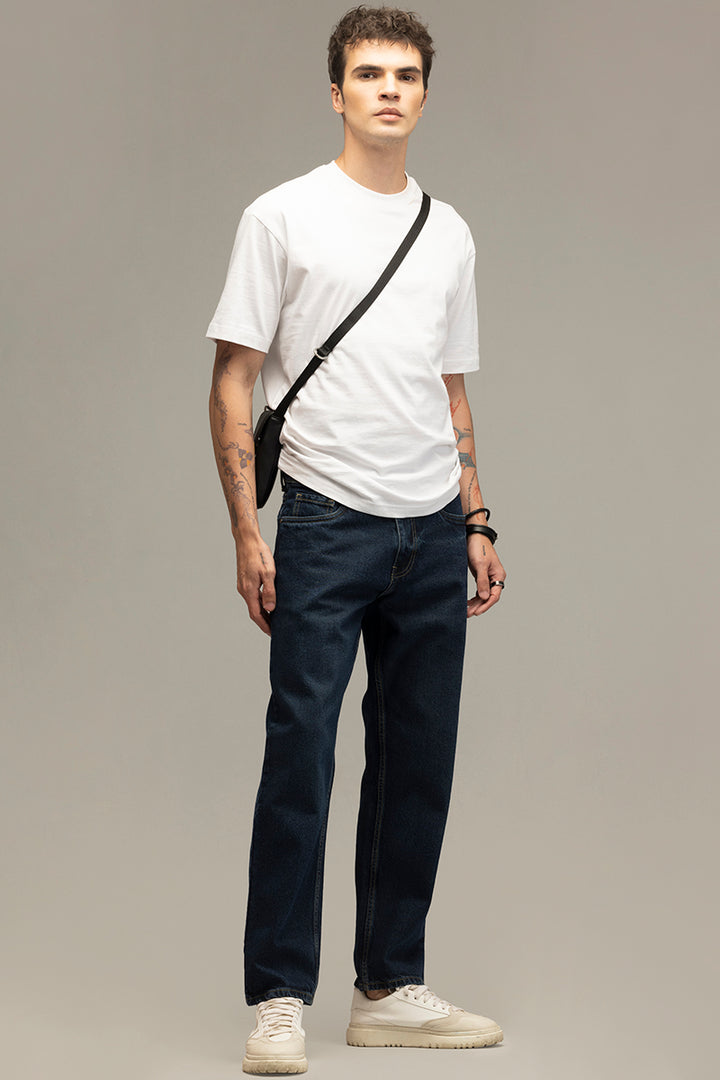 Refined Deep Blue Relaxed Fit Jeans