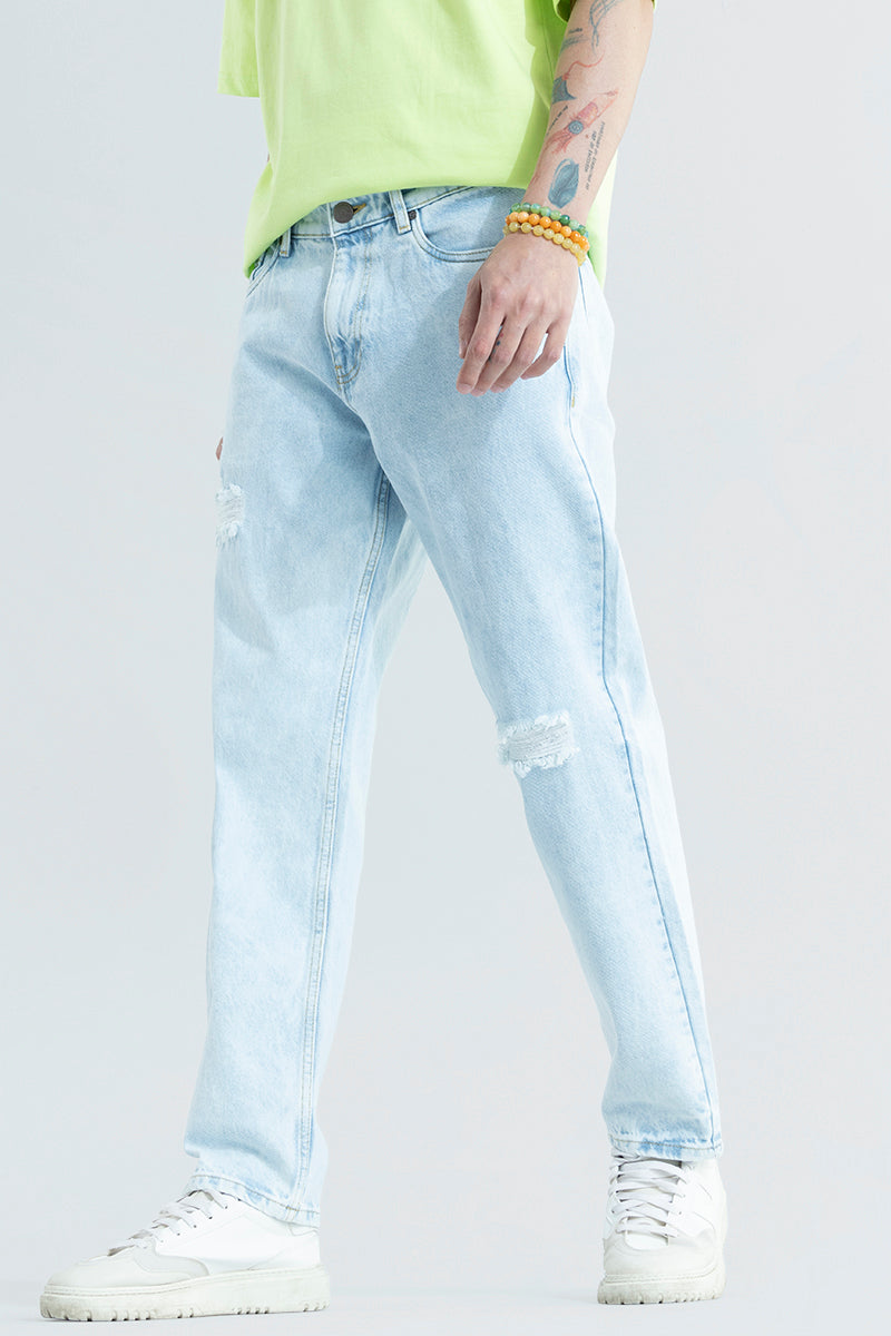 Refined Light Blue Relaxed Fit Jeans