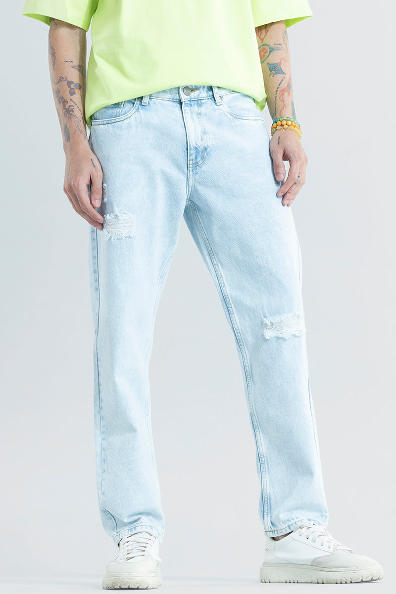 Refined Light Blue Relaxed Fit Jeans