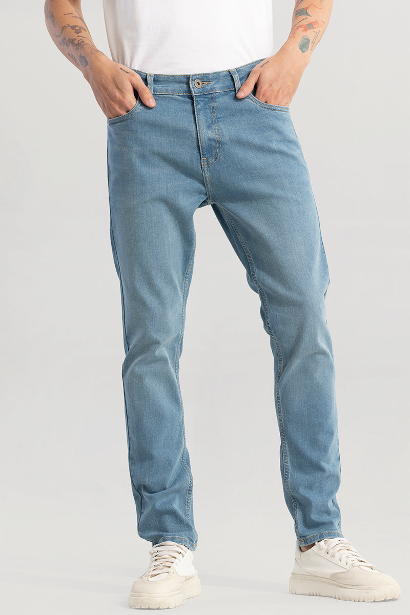 Trex Powder Blue Slim Fit Jeans