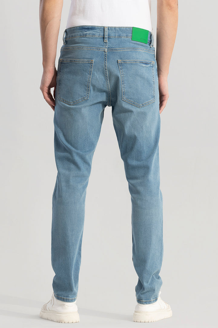 Trex Powder Blue Slim Fit Jeans