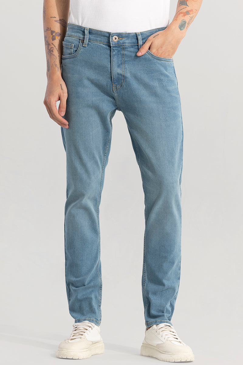 Trex Powder Blue Slim Fit Jeans