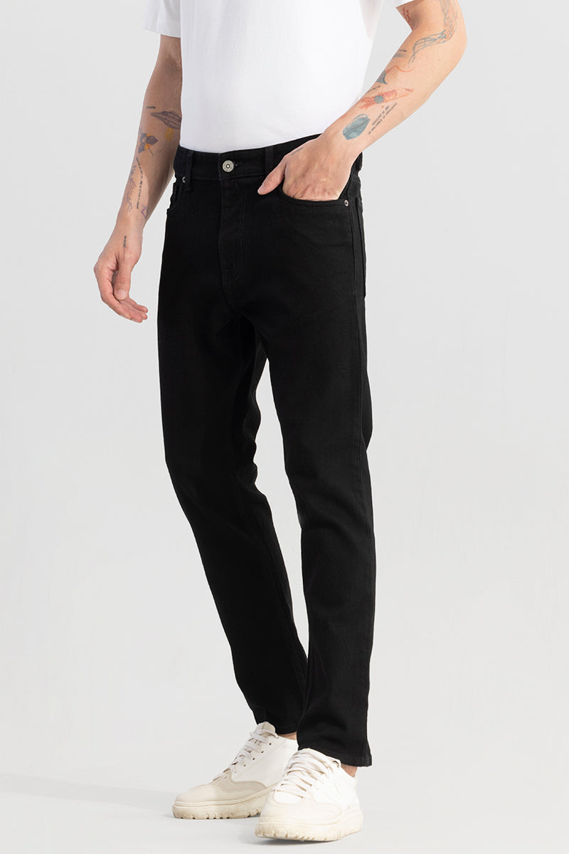 Drogue Jet Black Slim Fit Jeans