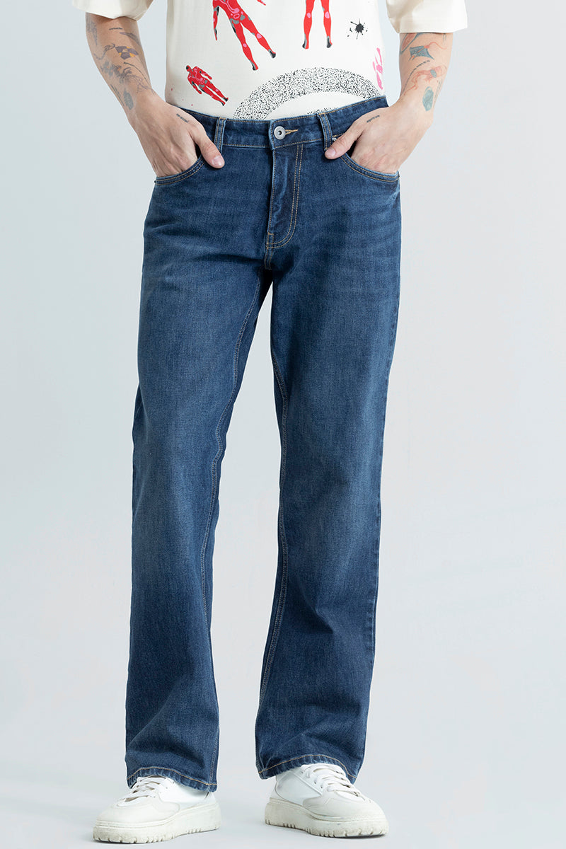 City Slicker Ink Blue Boot Cut Jeans