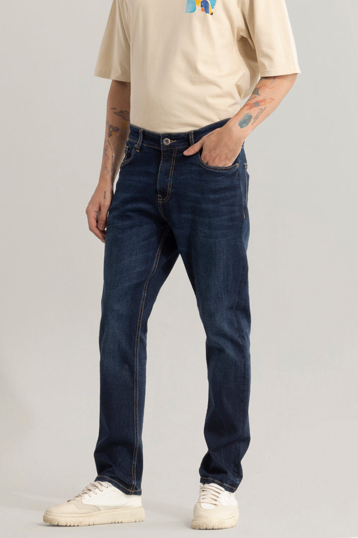 Specter Denim Blue Comfort Fit Jeans