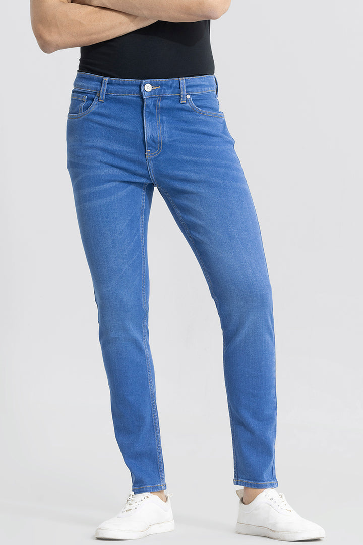 Maddox Lapis Blue Skinny Fit Jeans