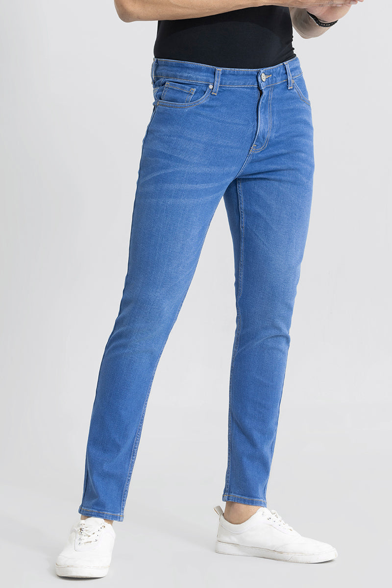 Maddox Lapis Blue Skinny Fit Jeans