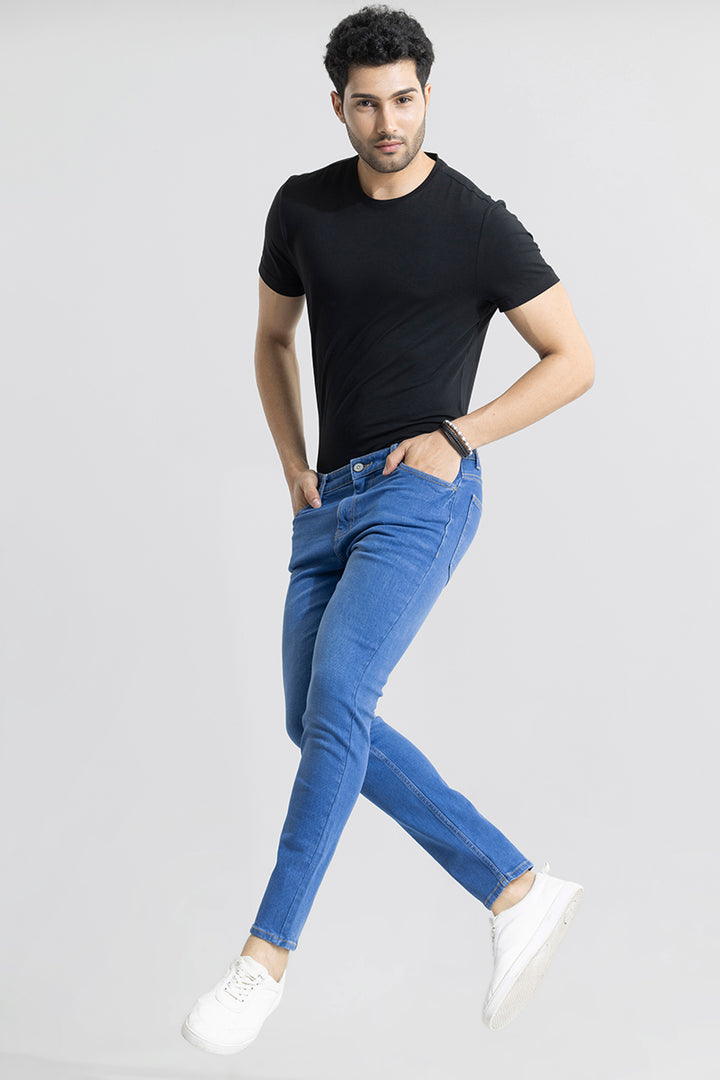 Maddox Lapis Blue Skinny Fit Jeans