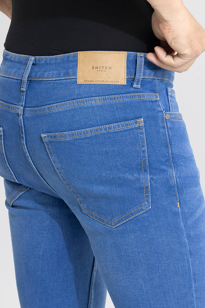 Maddox Lapis Blue Skinny Fit Jeans