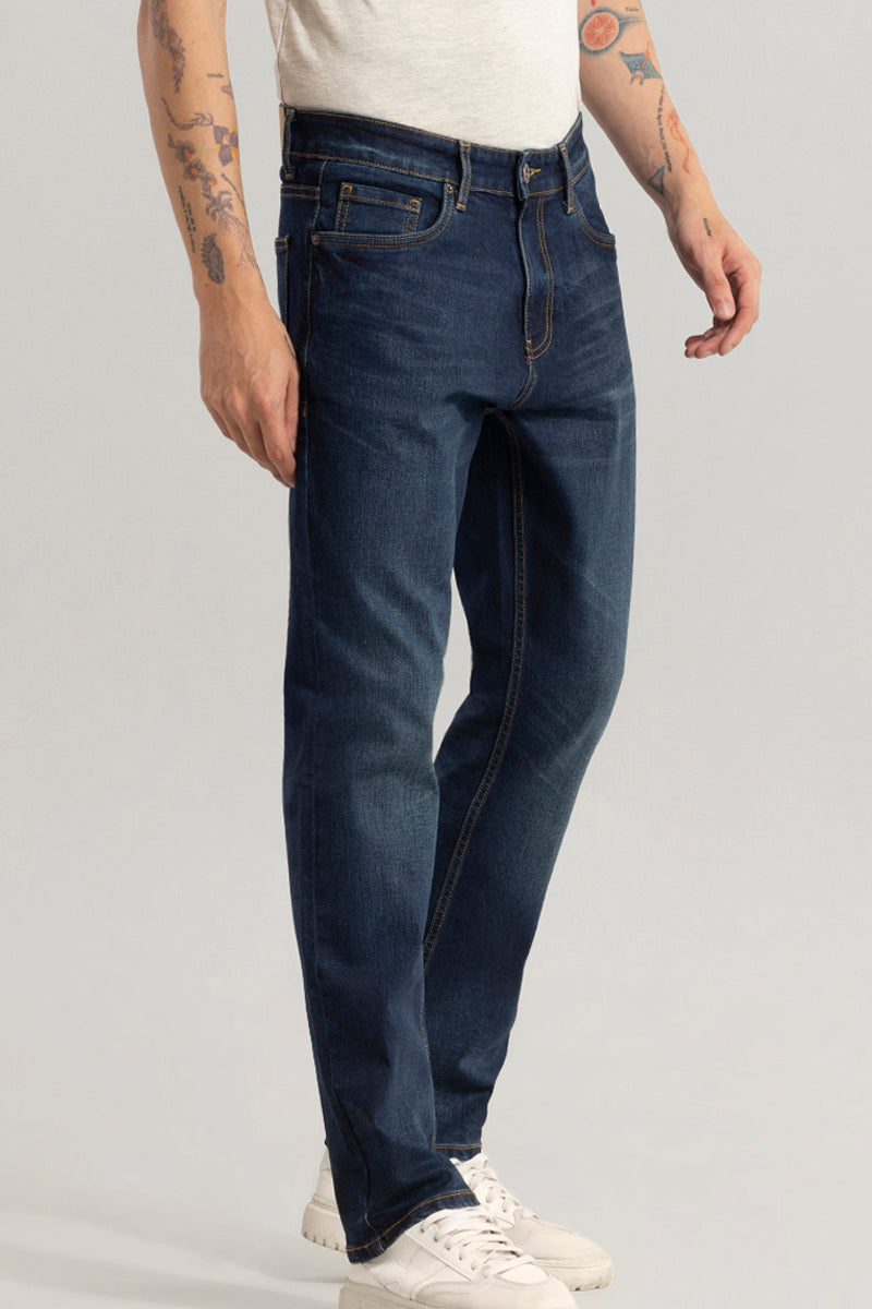 Cascade Denim Blue Comfort Fit Jeans