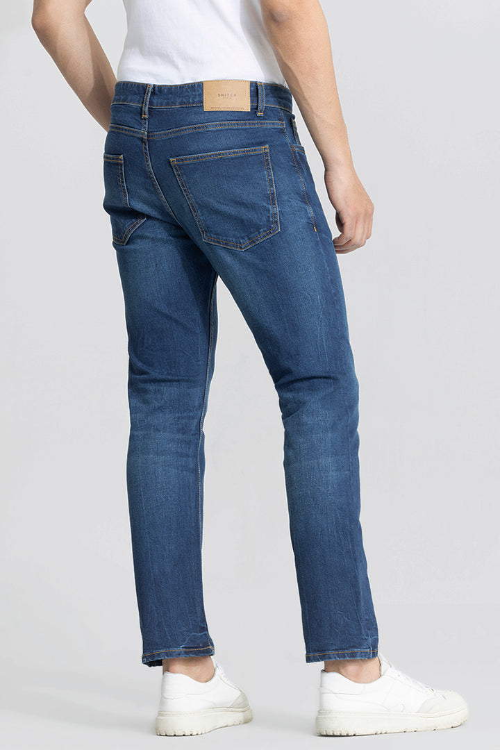 Cascade Prussian Blue Comfort Fit Jeans