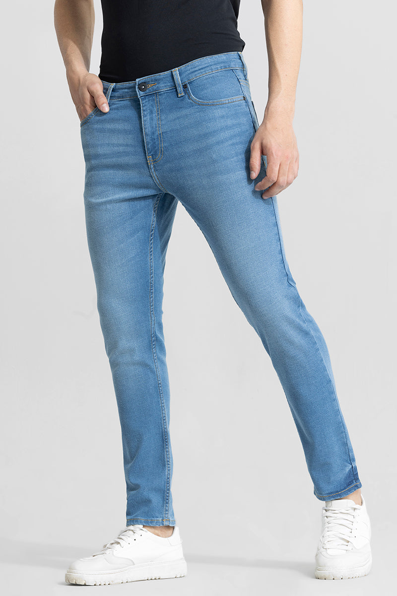 Asmodeus Sky Blue Skinny Fit Jeans