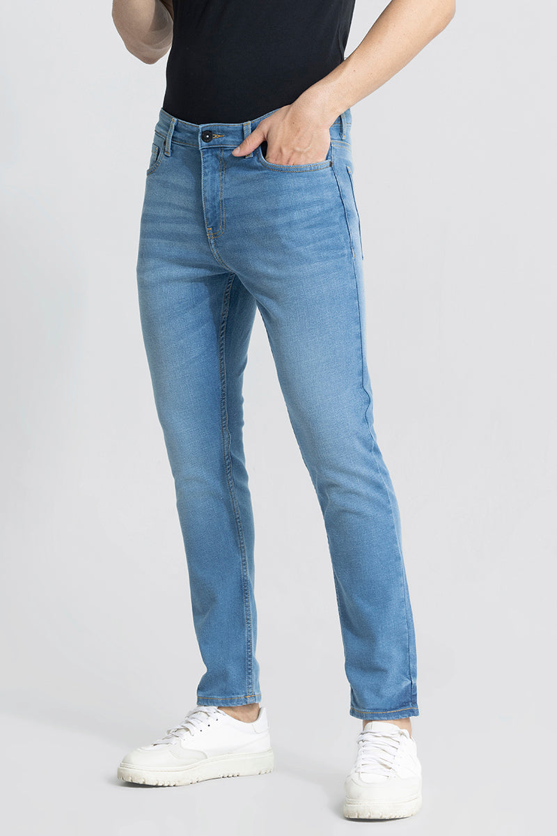 Asmodeus Sky Blue Skinny Fit Jeans