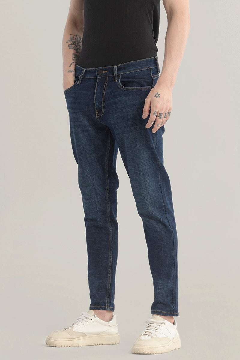 Genesis Dark Blue Skinny Fit Jeans