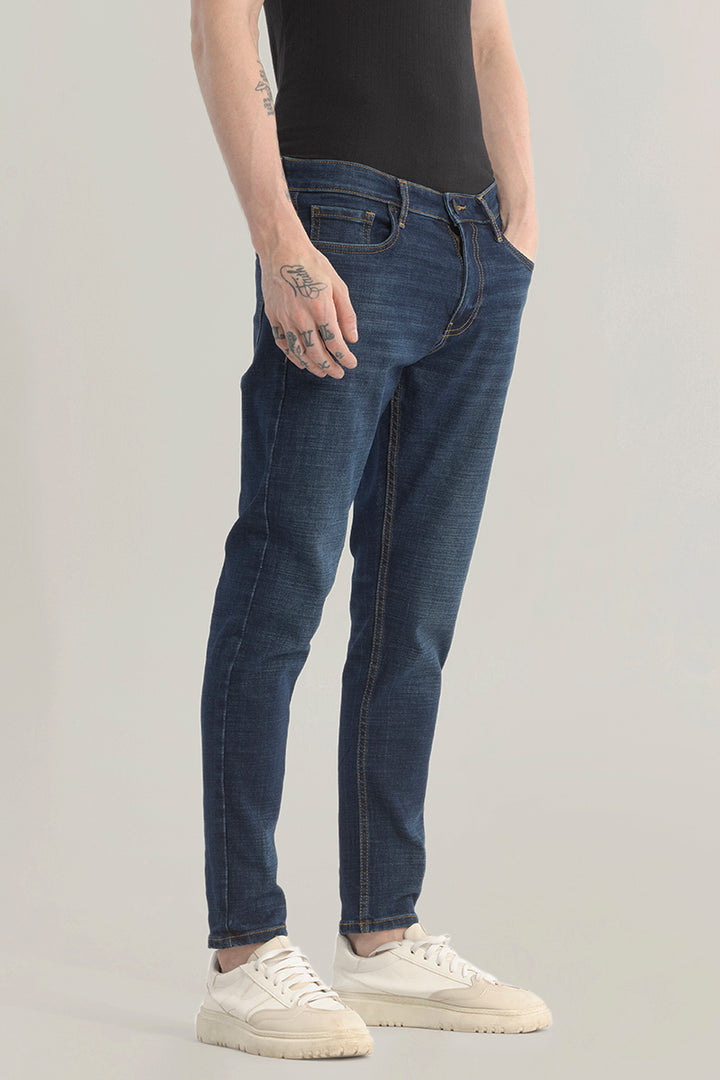 Genesis Dark Blue Skinny Fit Jeans