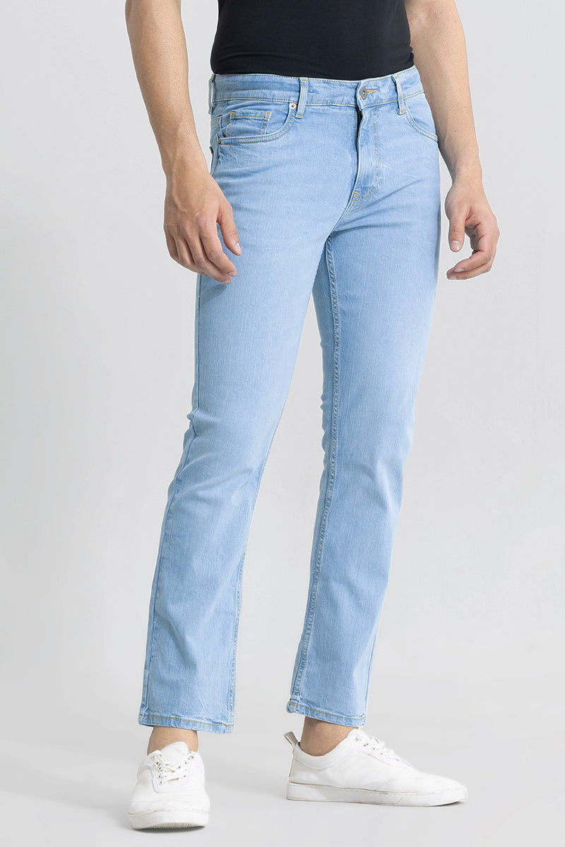 Ravish Sky Blue Straight Fit Jeans