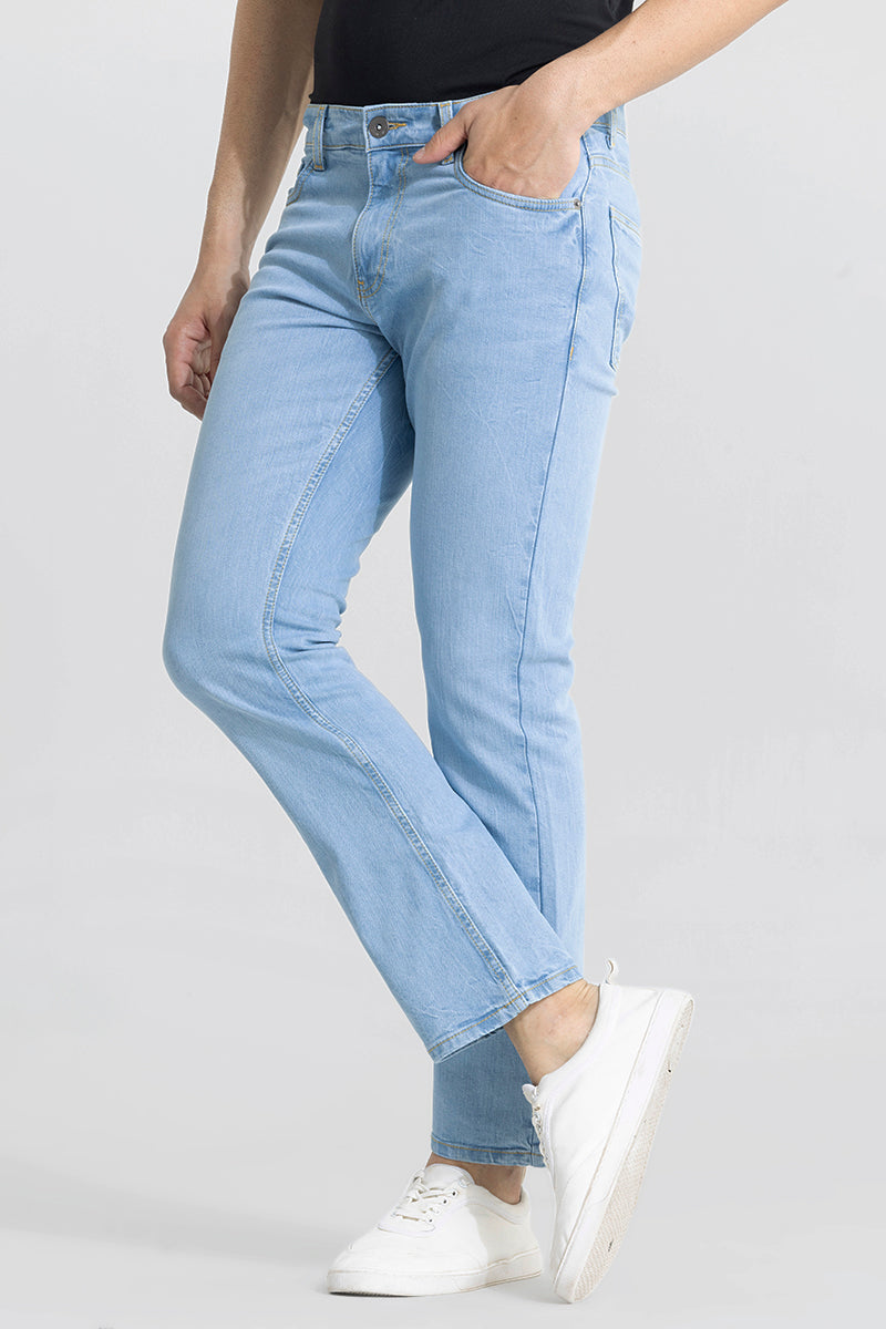 Ravish Sky Blue Straight Fit Jeans