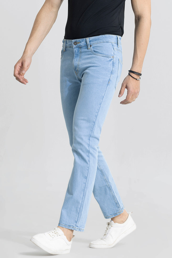 Ravish Sky Blue Straight Fit Jeans