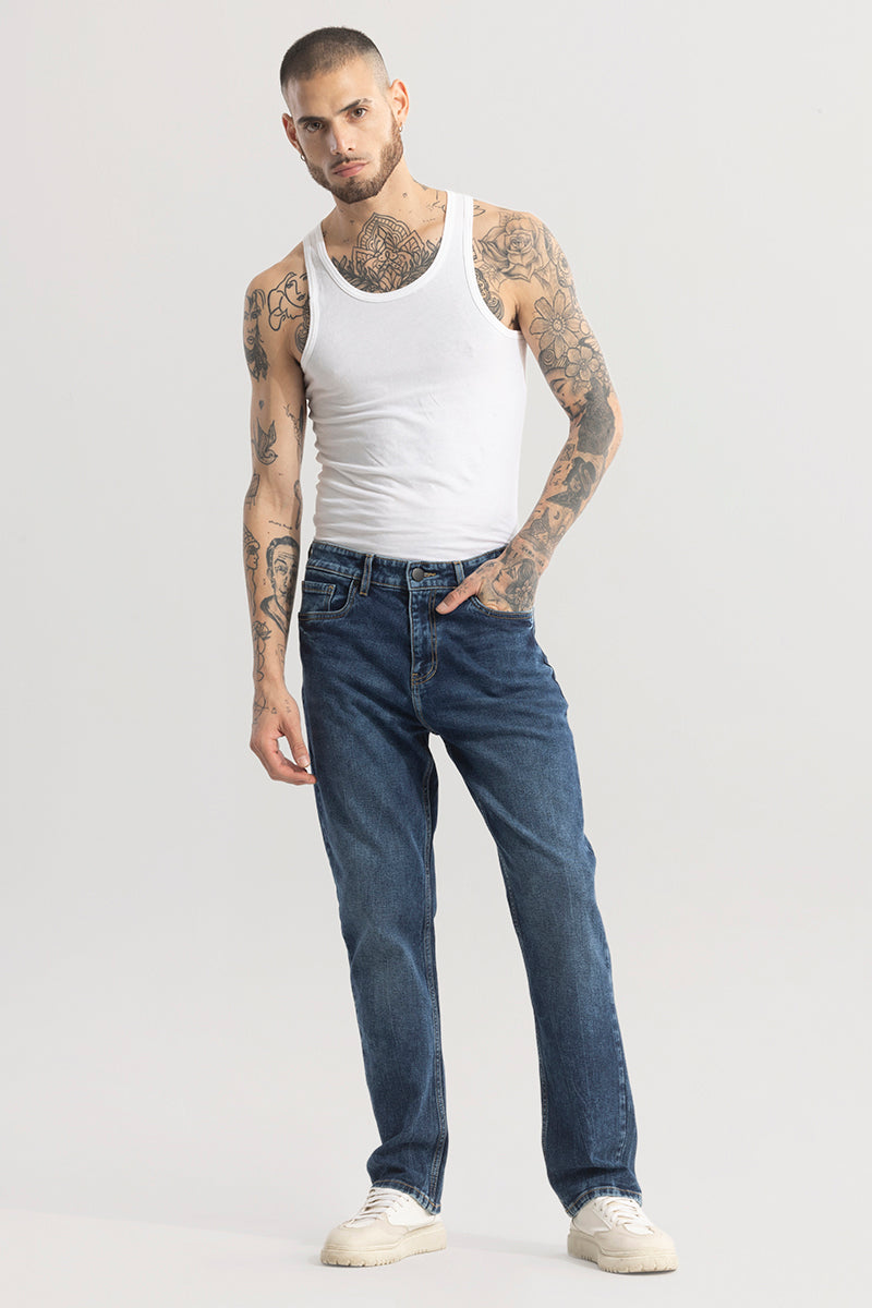 Mirage Denim Blue Comfort Fit Jeans