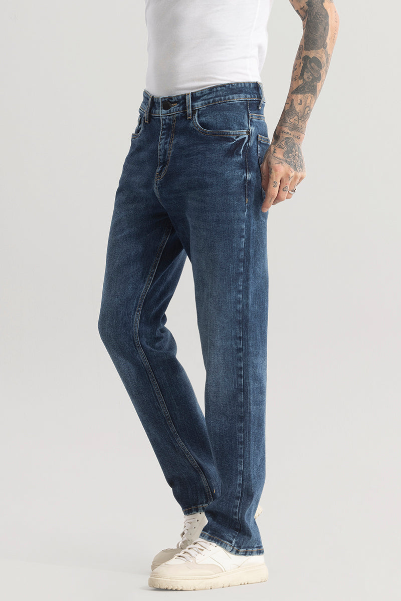 Mirage Denim Blue Comfort Fit Jeans