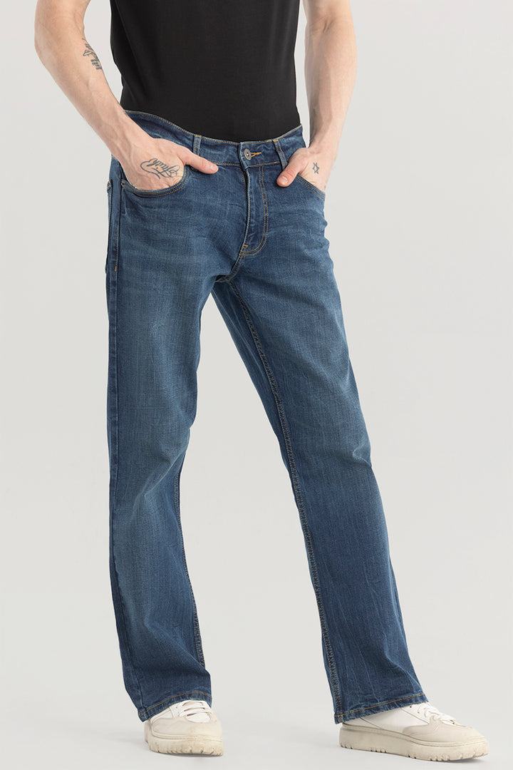 UrbanFlare Aegean Blue Boot Cut Jeans