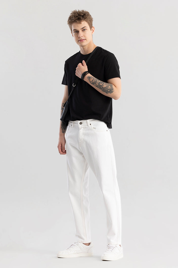 Frosty White Baggy Fit Jeans