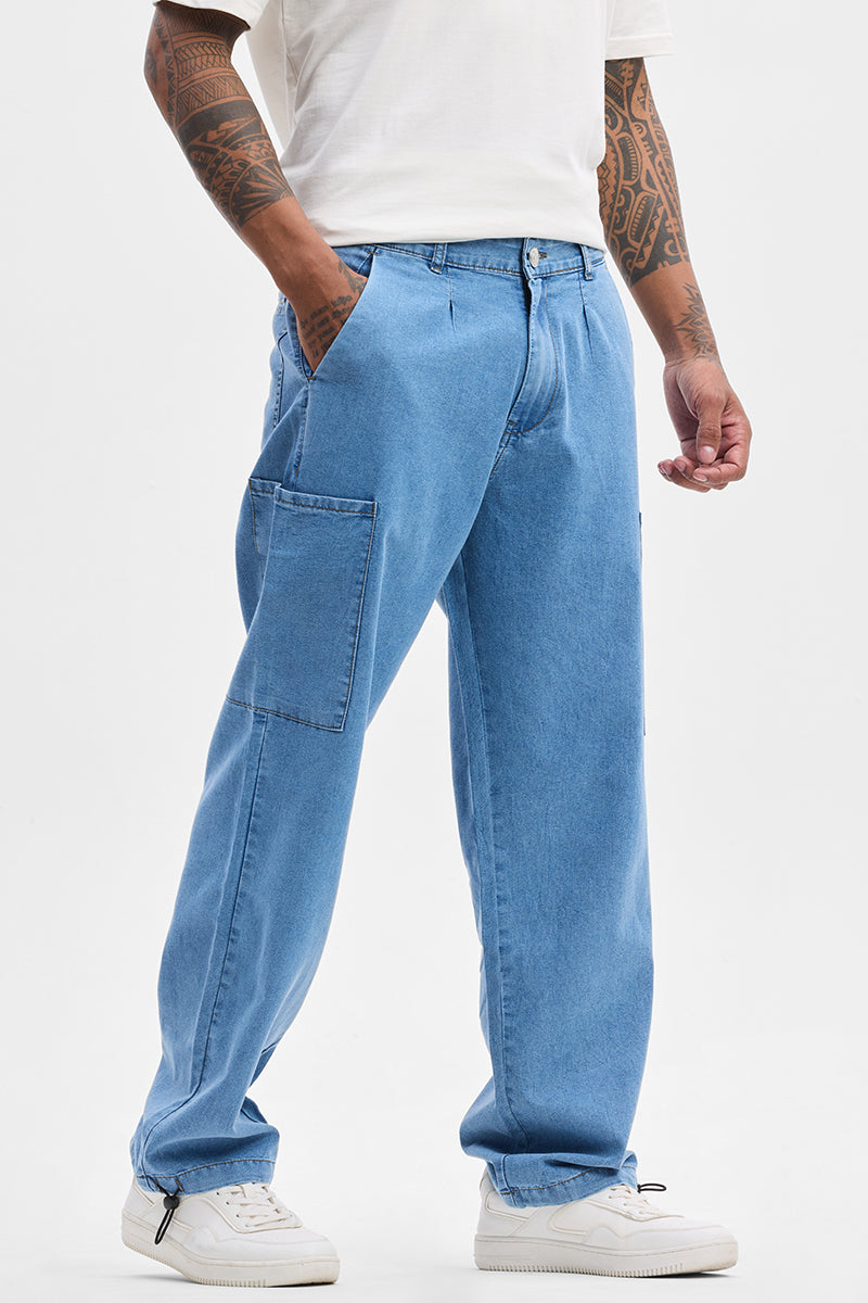 Blue Baggy Fit Jeans