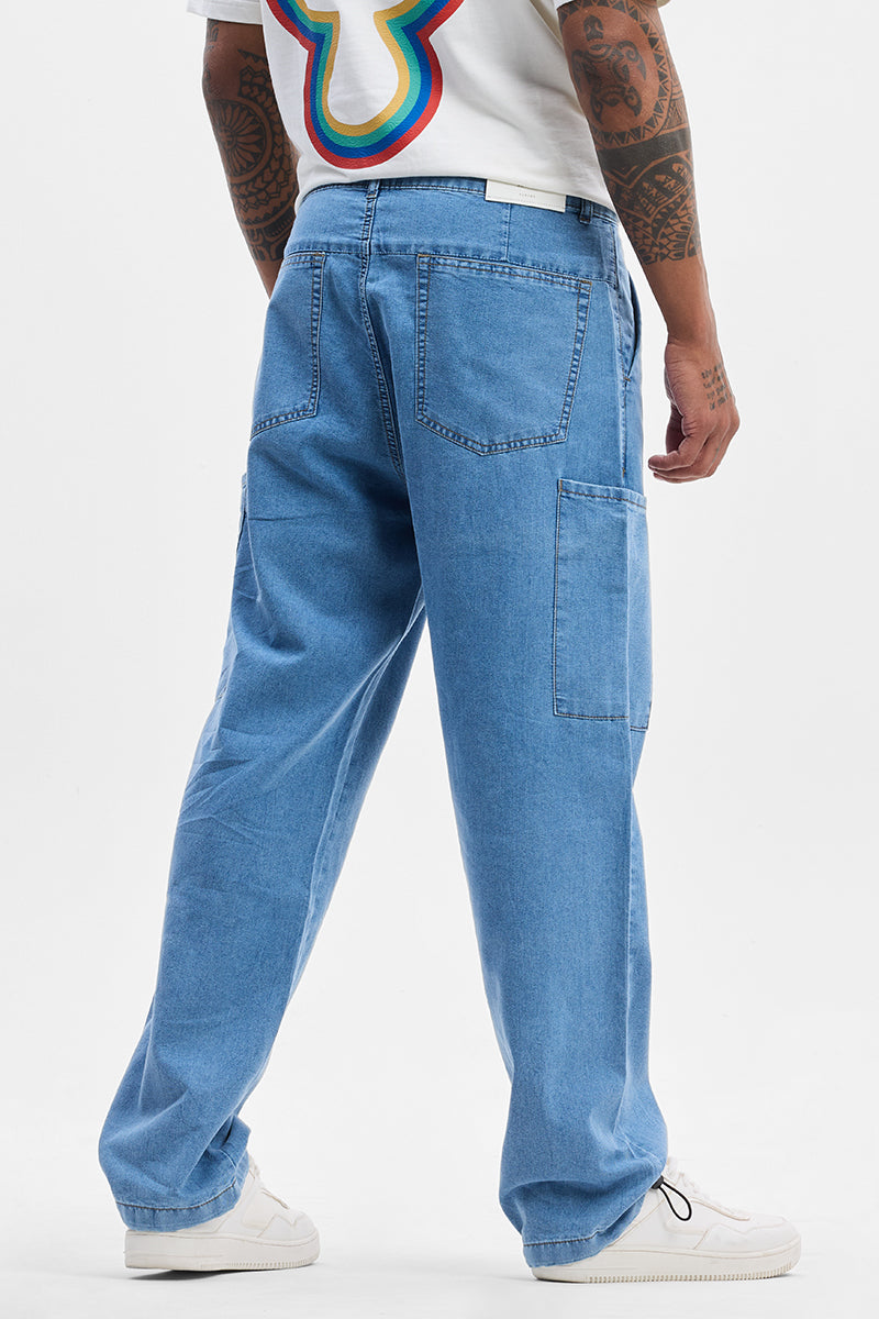 Blue Baggy Fit Jeans