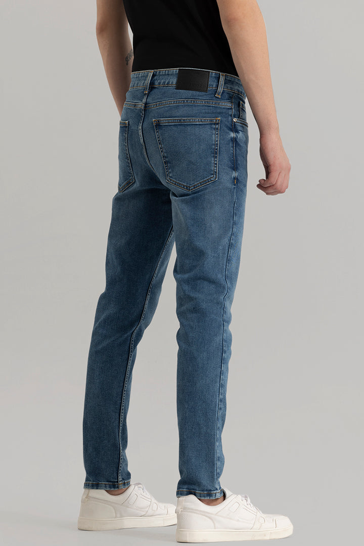 Denity Slim Fit Denim Deep Blue Jeans