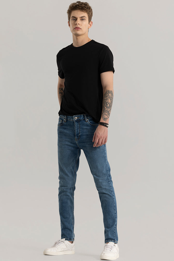 Denity Slim Fit Denim Deep Blue Jeans