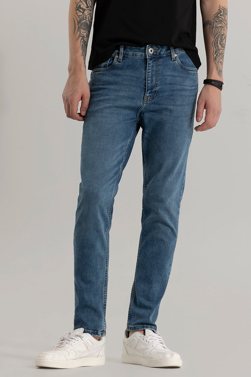 Denity Slim Fit Denim Deep Blue Jeans