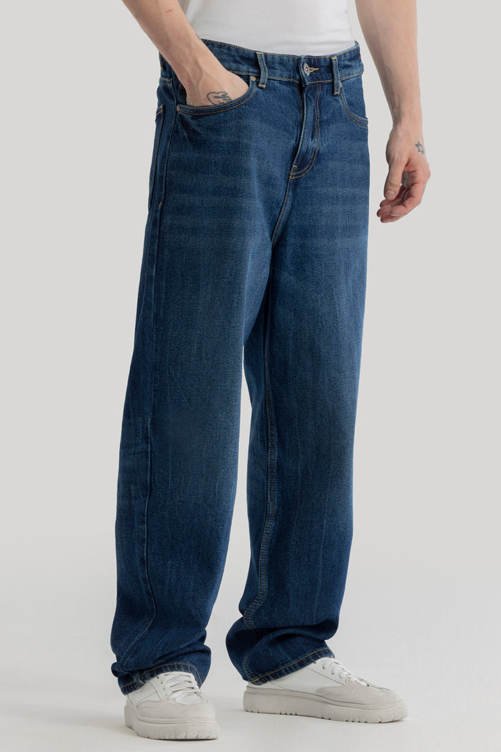 Lars Dark Blue Loose Fit Jeans