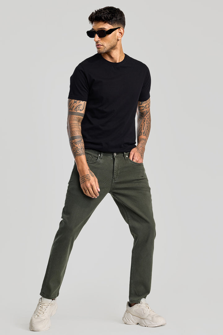 Olive Slim Fit Jeans