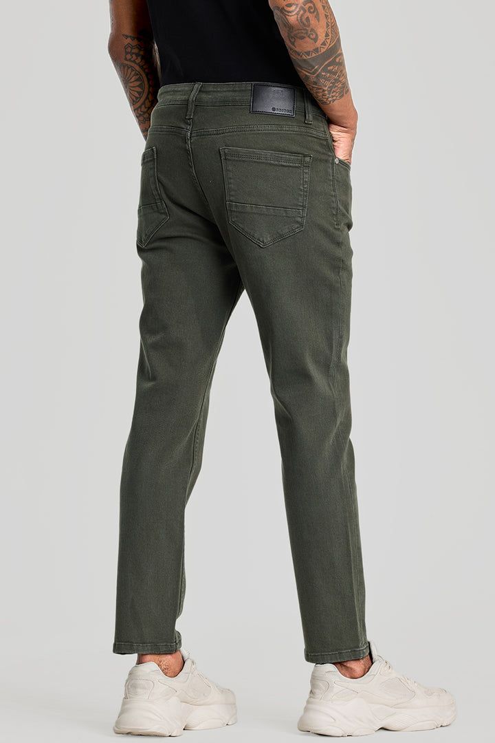 Olive Slim Fit Jeans