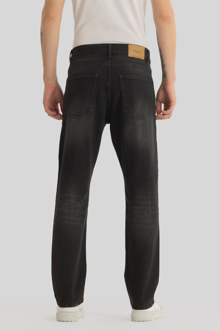 Ember Black Distressed Comfort Fit Jeans