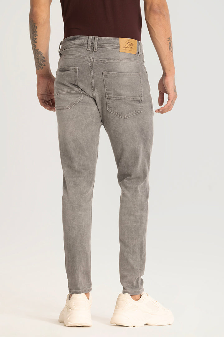 Light Grey Plain Skinny Fit Jeans