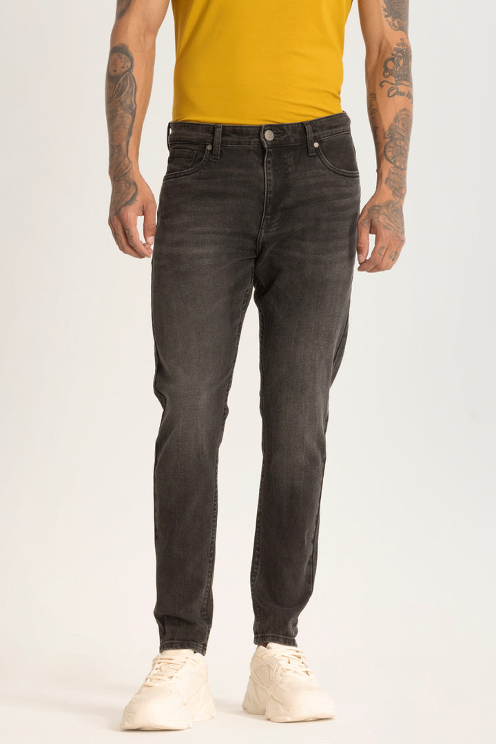 Dusty Grey Plain Skinny Fit Jeans