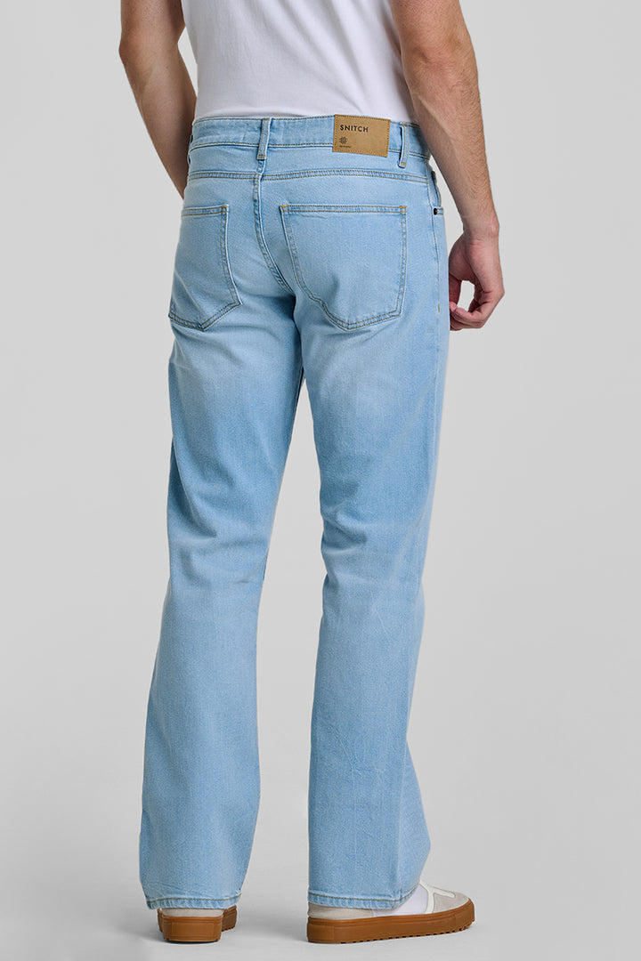 Blue Bootcut Jeans