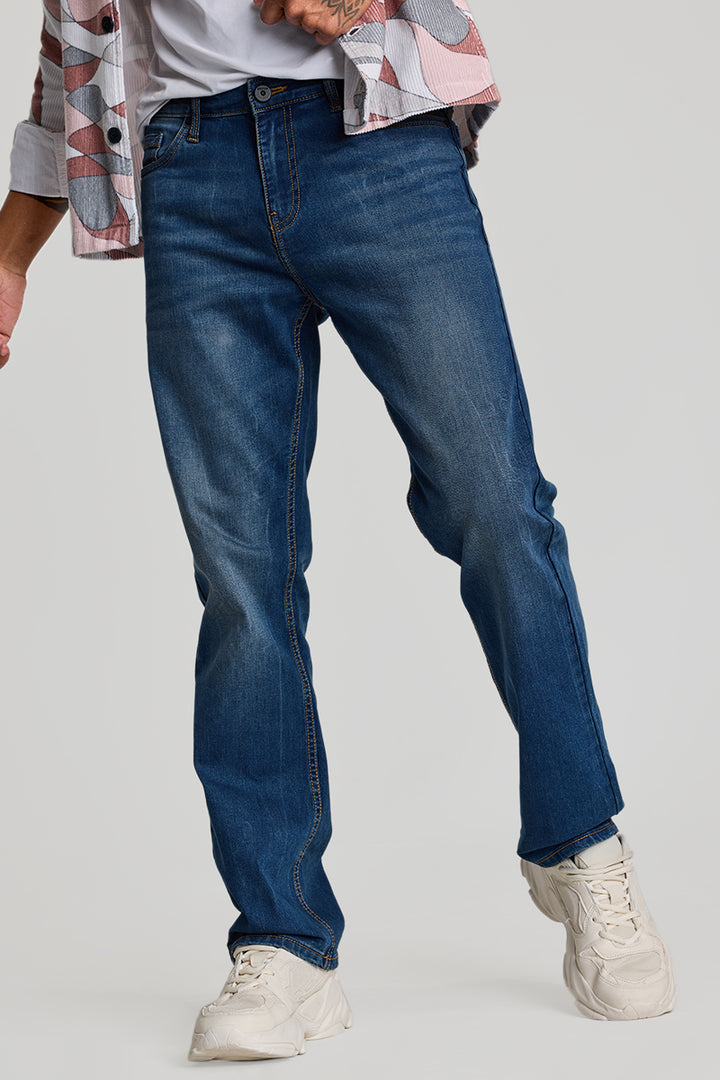 Blue Straight Fit Jeans