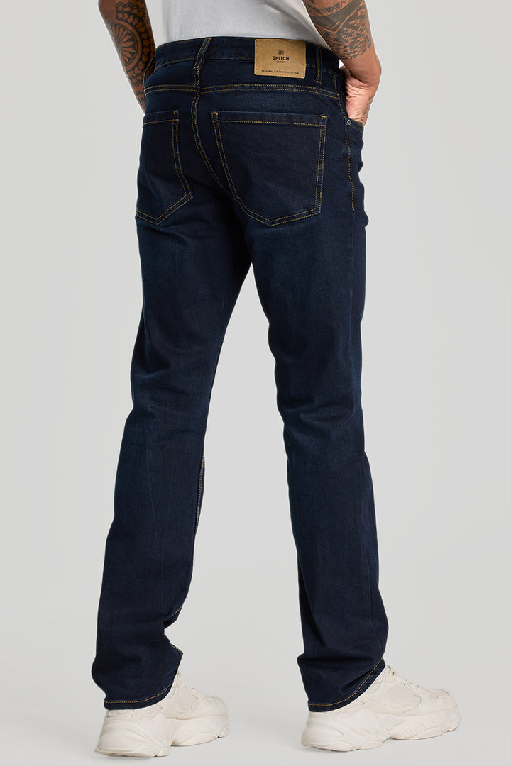 Navy Straight Fit Jeans