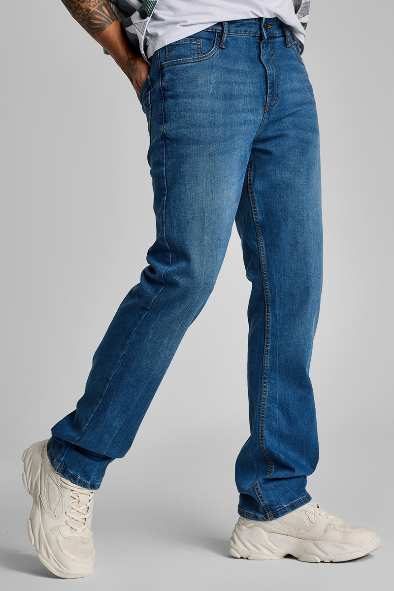 Blue Straight Fit Jeans