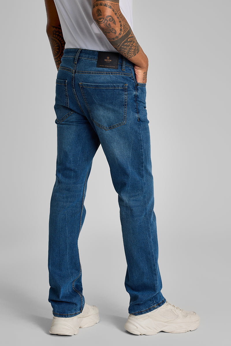 Blue Straight Fit Jeans