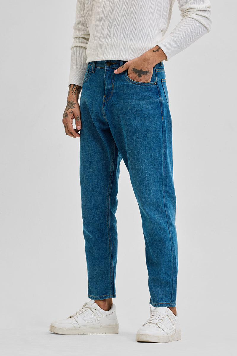 Denim Blue Baggy Fit Jeans