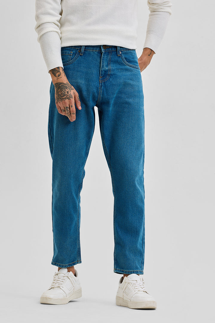 Denim Blue Baggy Fit Jeans