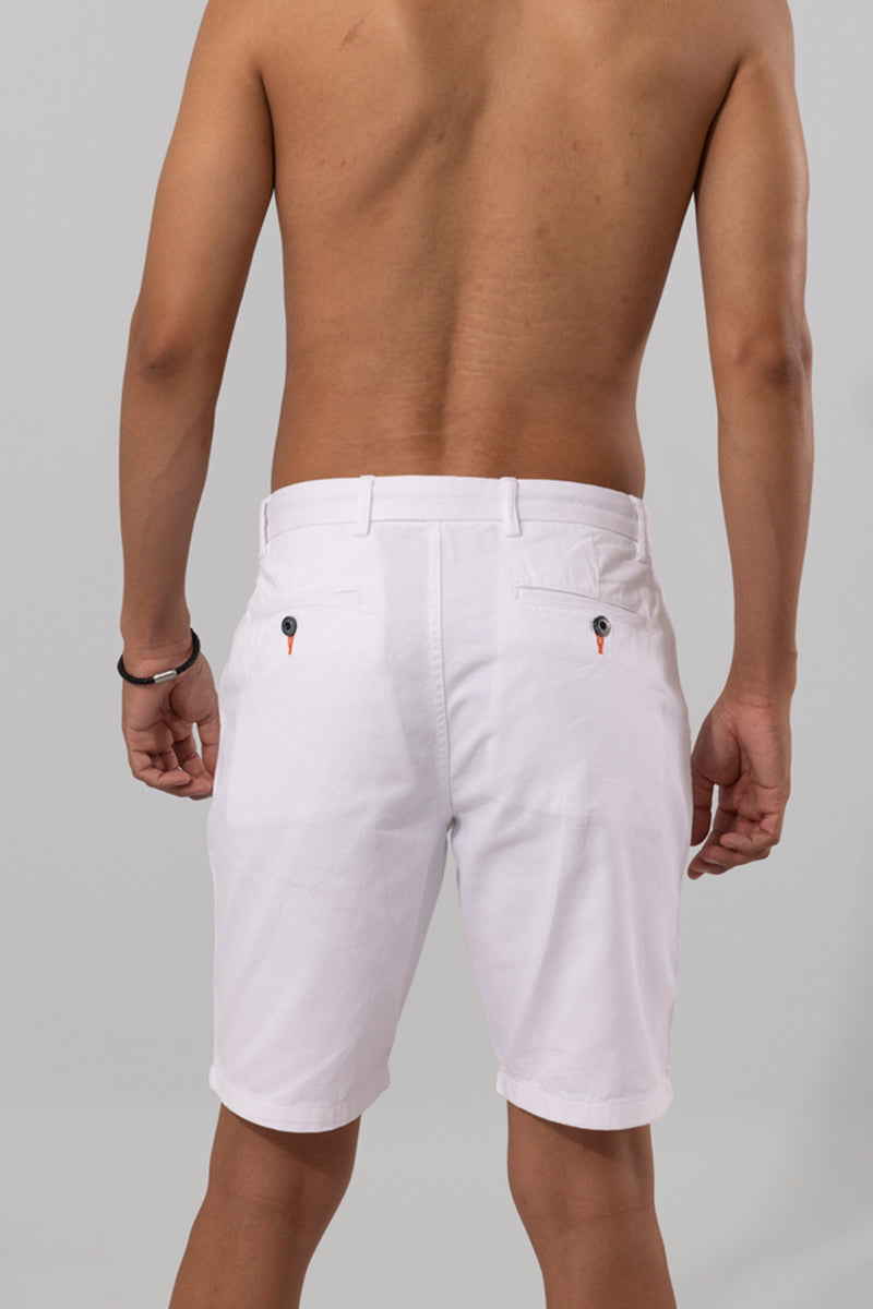 Romano White Shorts