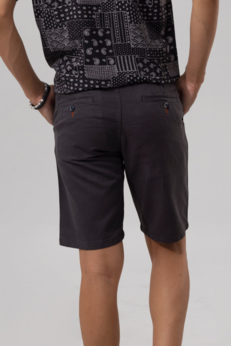 Romano Charcoal Grey Shorts