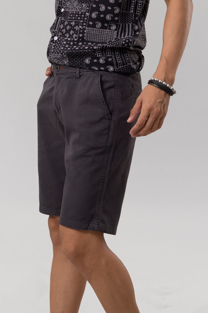 Romano Charcoal Grey Shorts