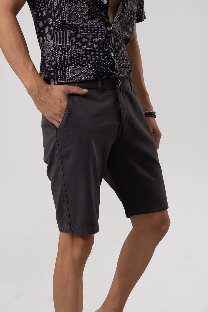 Romano Charcoal Grey Shorts