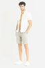 Maritime Grey Linen Shorts